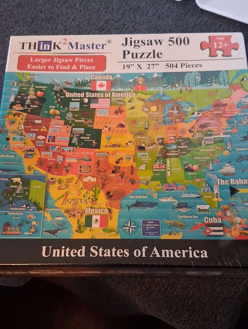 Think Master Educational Large Piece Puzzle USA